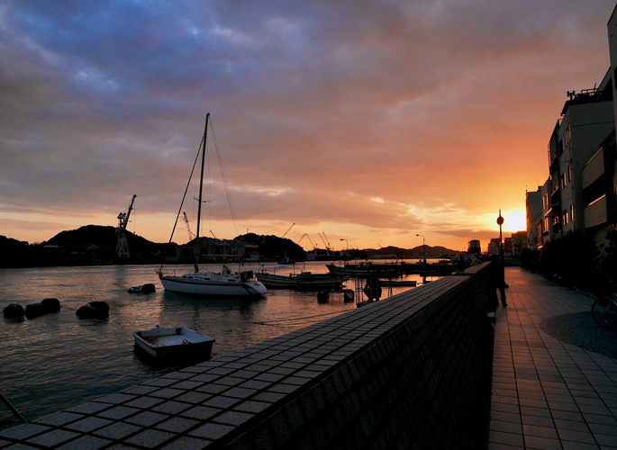 尾道の夕焼け